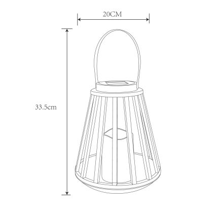 Globo - LED Saules enerģijas lampa LED/0,06W/3V 3200K IP44