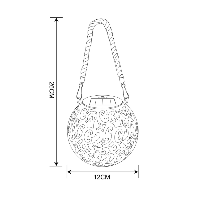 Globo - LED Saules enerģijas lampa LED/0,06W/3,2V IP44