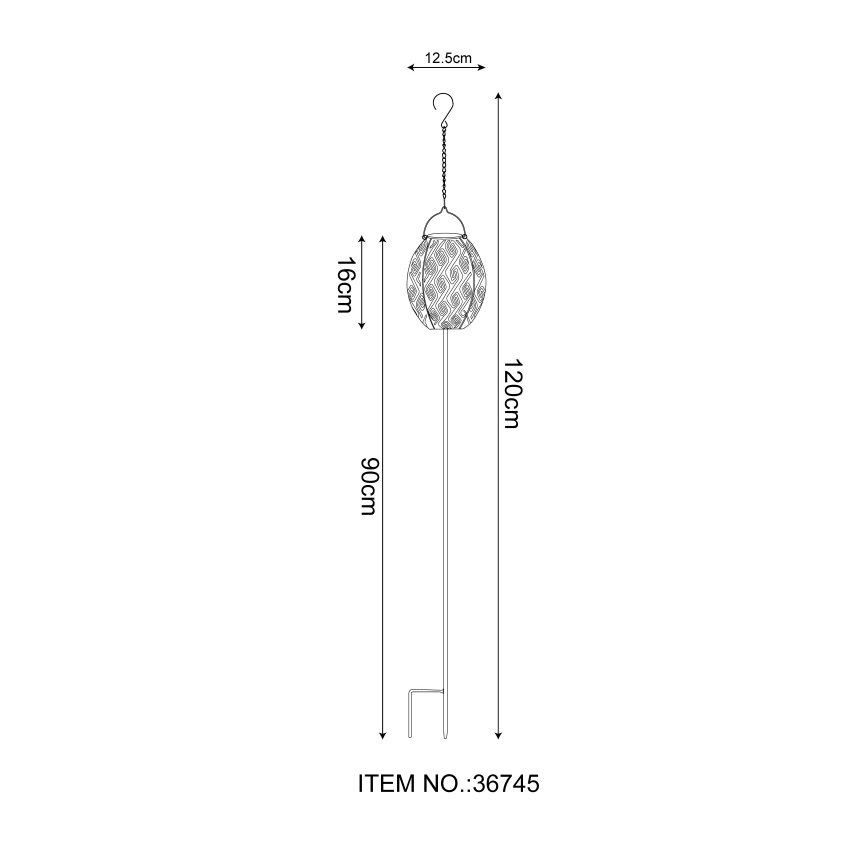Globo - LED Saules enerģijas lampa 3in1 LED/0,06W/3,2V 3000K IP44