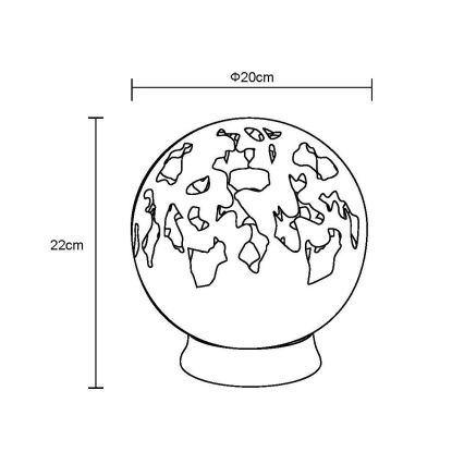 Globo - LED Saules enerģijas rotājums LED/0,06W/3V IP44