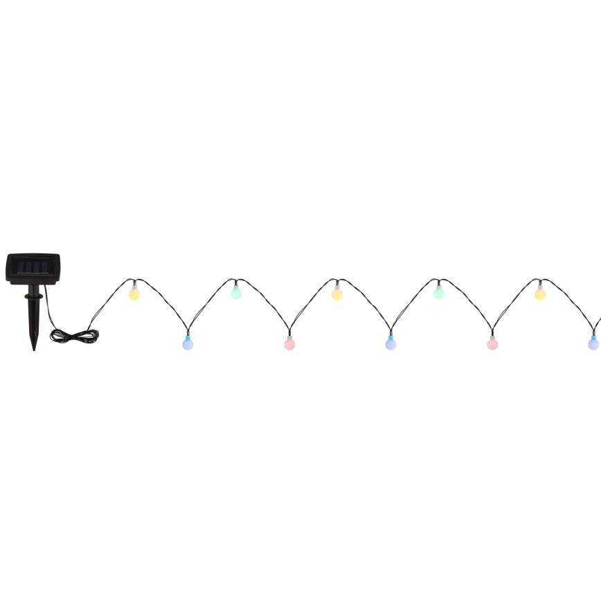 Globo - LED saules virtene 20xLED/1,2V IP44 300 mAh 5,8 m