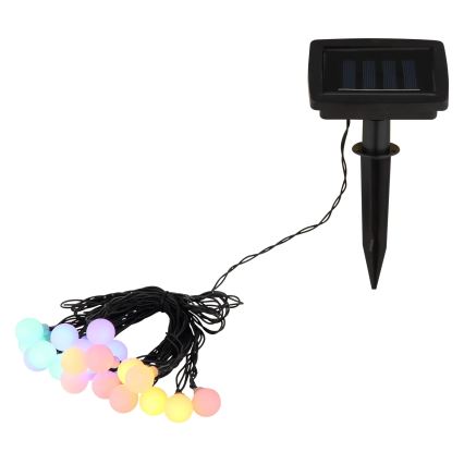 Globo - LED saules virtene 20xLED/1,2V IP44 300 mAh 5,8 m