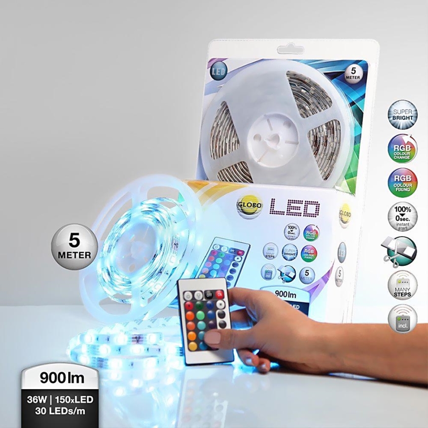 Globo 38990 - RGB LED vannasistabas josla LED BAND 150xLED/0,16W IP44