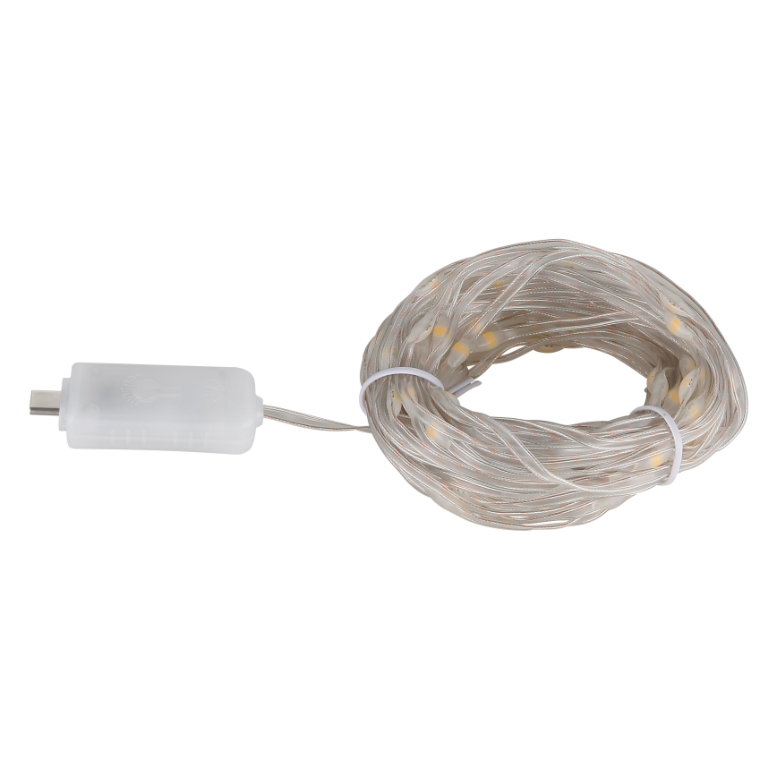 Globo - LED Lente 50xLED/0,06W/5V 5 m 8 funkciju