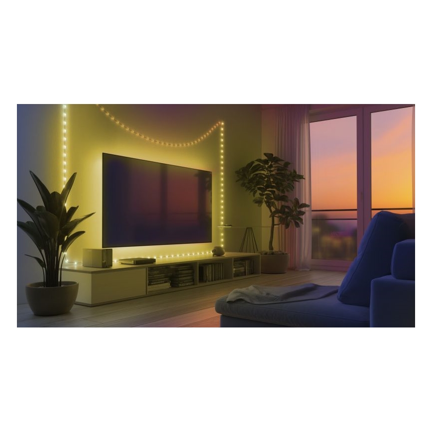 Globo - LED Lente 100xLED/0,06W/5V 10 m 8 funkciju