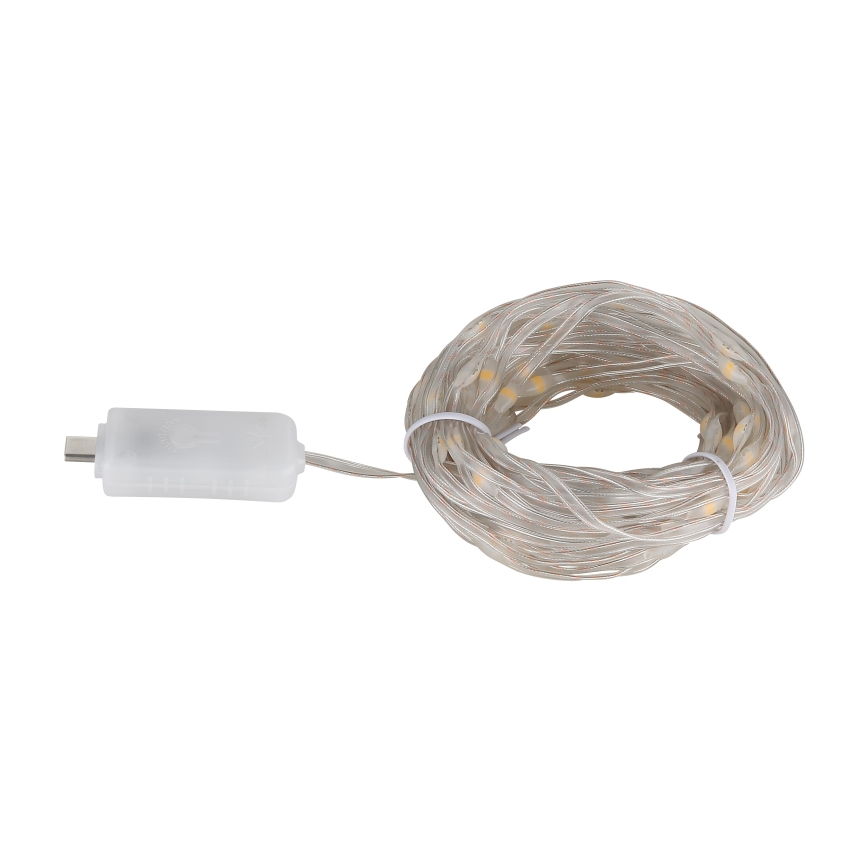 Globo - LED Lente 100xLED/0,06W/5V 10 m 8 funkciju