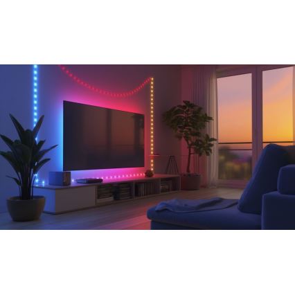 Globo - LED RGB Lentes lente 100xLED/0,06W/5V 10 m 27 funkcijas