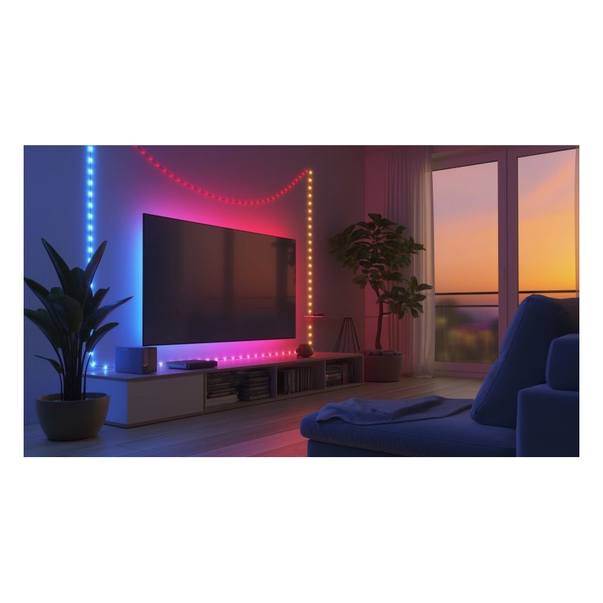 Globo - LED RGB Lentes lente 100xLED/0,06W/5V 10 m 27 funkcijas