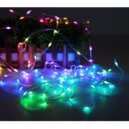 Globo - LED RGB Lentes lente 100xLED/0,06W/5V 10 m 27 funkcijas