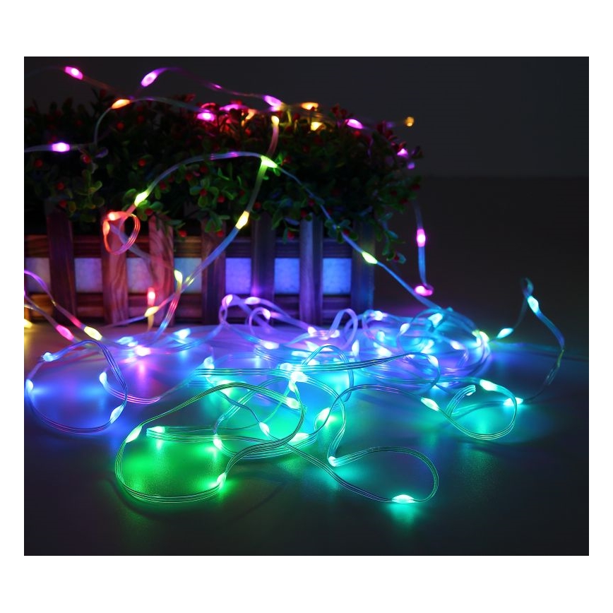 Globo - LED RGB Lentes lente 100xLED/0,06W/5V 10 m 27 funkcijas