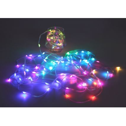 Globo - LED RGB Lentes lente 100xLED/0,06W/5V 10 m 27 funkcijas