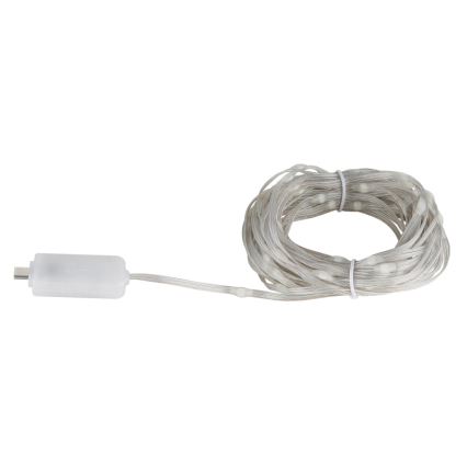 Globo - LED RGB Lentes lente 100xLED/0,06W/5V 10 m 27 funkcijas