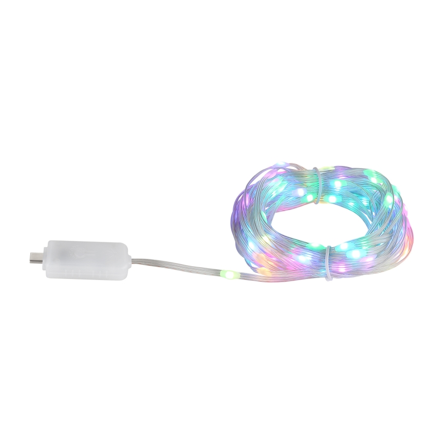 Globo - LED RGB Lentes lente 100xLED/0,06W/5V 10 m 27 funkcijas