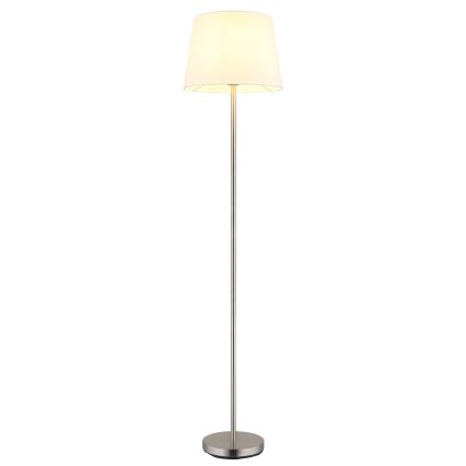 Globo - Grīdas lampa 1xE27/40W/230V balta/matēta hroma apdare