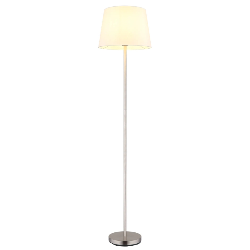 Globo - Grīdas lampa 1xE27/40W/230V balta/matēta hroma apdare