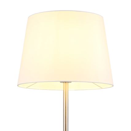 Globo - Grīdas lampa 1xE27/40W/230V balta/matēta hroma apdare