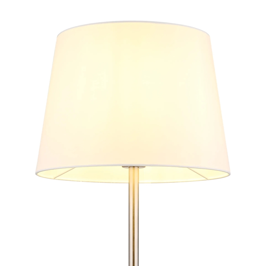Globo - Grīdas lampa 1xE27/40W/230V balta/matēta hroma apdare
