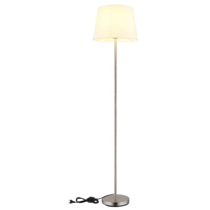 Globo - Grīdas lampa 1xE27/40W/230V balta/matēta hroma apdare