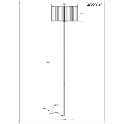 Globo - Grīdas stāvlampa 1xE27/60W/230V