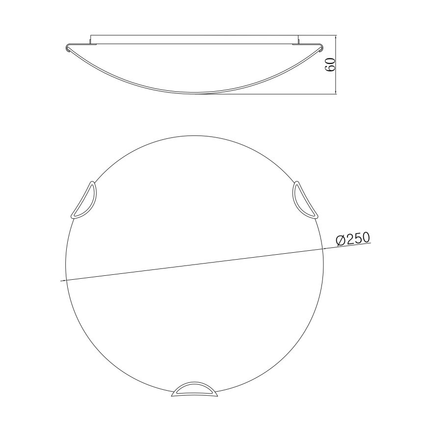 Globo - Griestu gaismeklis 1xE27/60W/230V