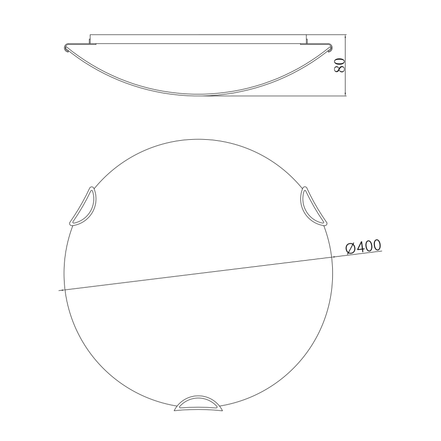 Globo - Griestu gaismeklis 3xE27/60W/230V