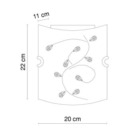 Globo - Sienas lampa 1xE27/60W/230V