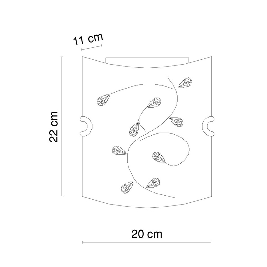 Globo - Sienas lampa 1xE27/60W/230V