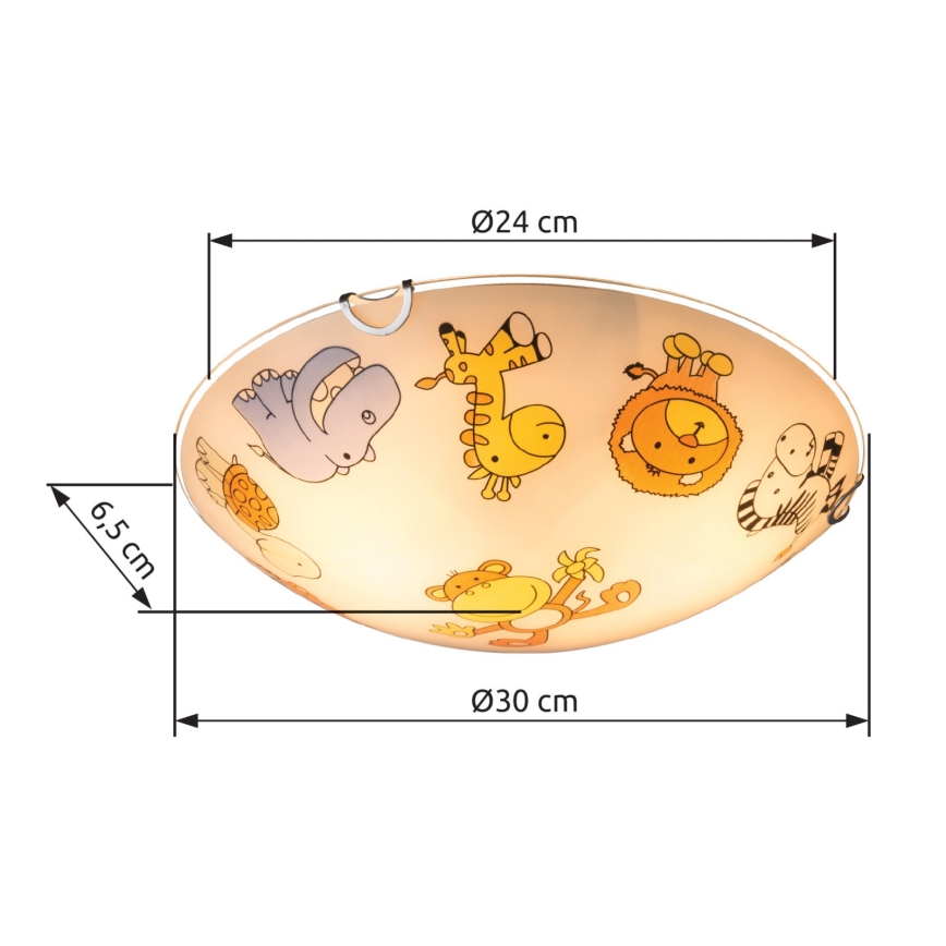 Globo - Bērnu griestu lampa 2xE27/60W/230V