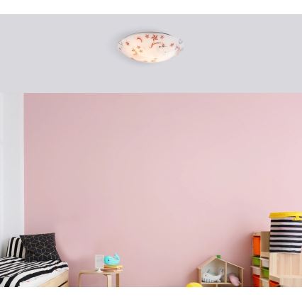 Globo - Bērnu griestu lampa 2xE27ILLU/60W/230V Ø 40 cm vienradzis
