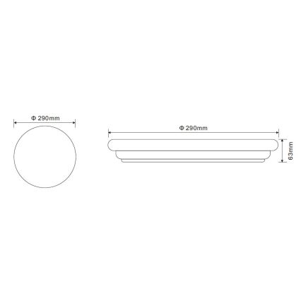 Globo - LED griestu gaismeklis 1xLED/20W/230V