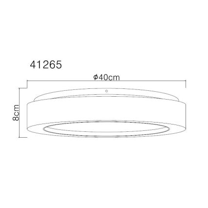 Globo - LED Griestu lampa LED/24W/230V d. 40 cm 3000K balta