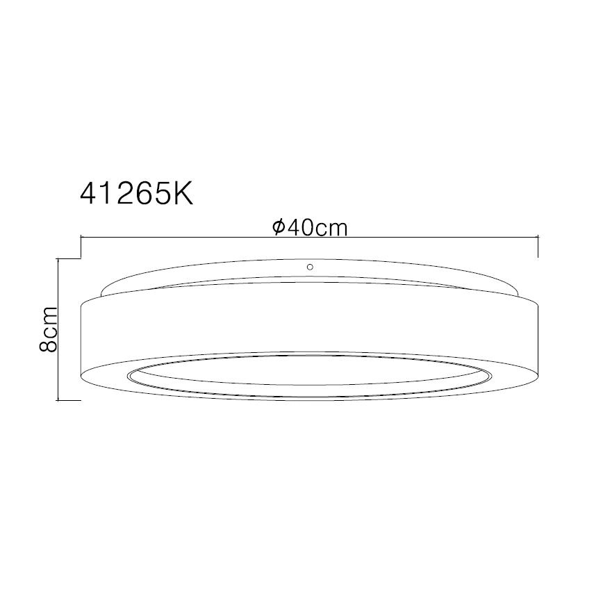 Globo - LED Griestu lampa LED/24W/230V d. 40 cm 4000K balta