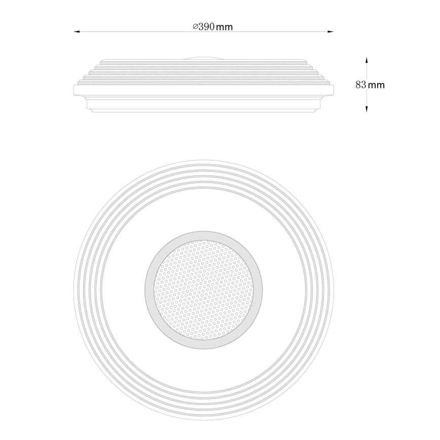 Globo - LED Aptumšojama griestu lampa LED/24W/230V 2700-6500K + tālvadības pults