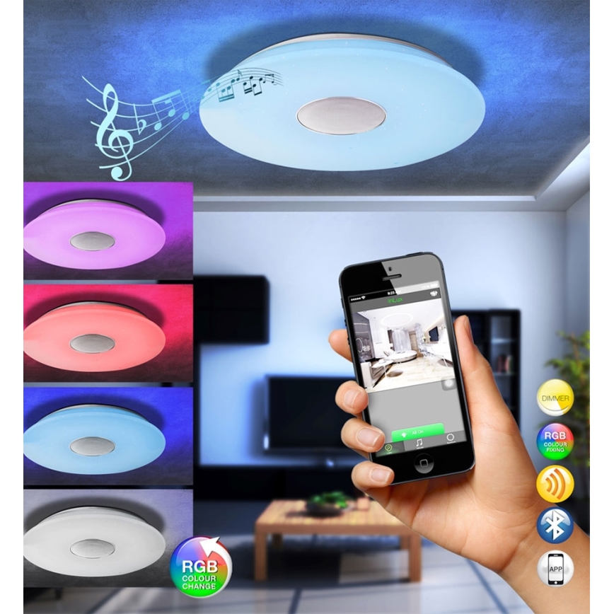 Globo - LED Griestu lampa ar tālvadības pults 1xLED/50W/230V