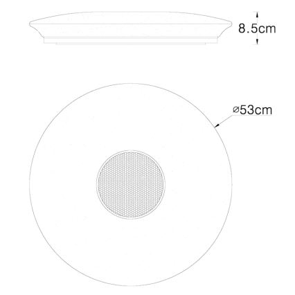 Globo - LED Griestu lampa ar tālvadības pults 1xLED/50W/230V