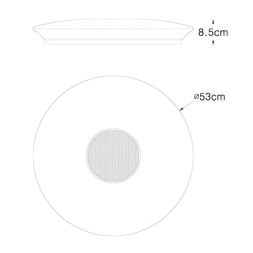 Globo - LED Griestu lampa ar tālvadības pults 1xLED/50W/230V