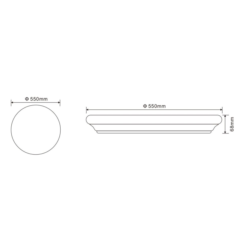 Globo - LED Griestu lampa ar tālvadības pulti LED/60W/230V