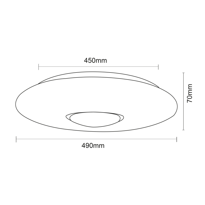 Globo - RGBW Aptumšojama griestu lampa LED/40W/230V 3000-6500K + tālvadības pults