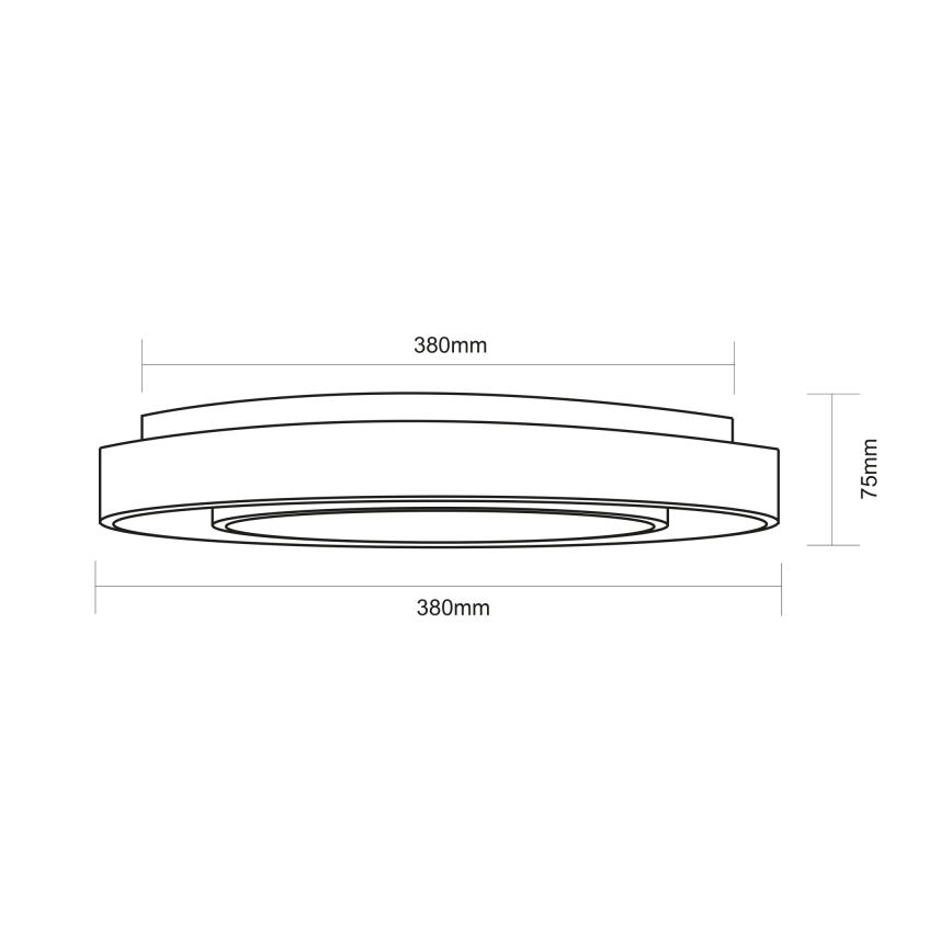 Globo - RGBW Aptumšojama griestu lampa LED/18W/230V 2700-6500K + tālvadības pults