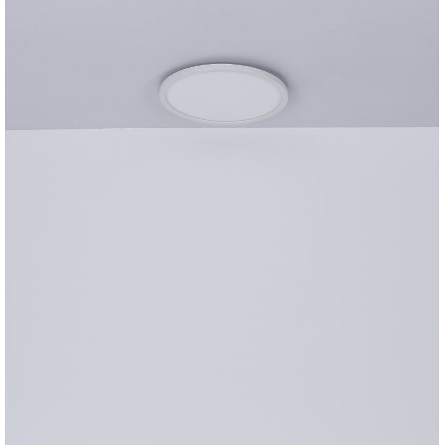 Globo - LED Aptumšojama vannas istabas griestu lampa LED/18W/230V d. 29,4 cm IP44 balta