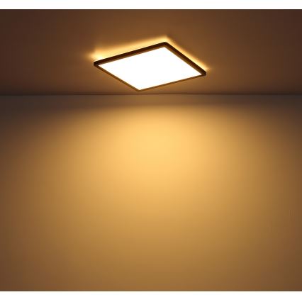 Globo - LED Aptumšojama vannas istabas griestu lampa LED/18W/230V 29,4x29,4 cm IP44 melna