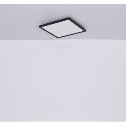 Globo - LED Aptumšojama vannas istabas griestu lampa LED/18W/230V 29,4x29,4 cm IP44 melna