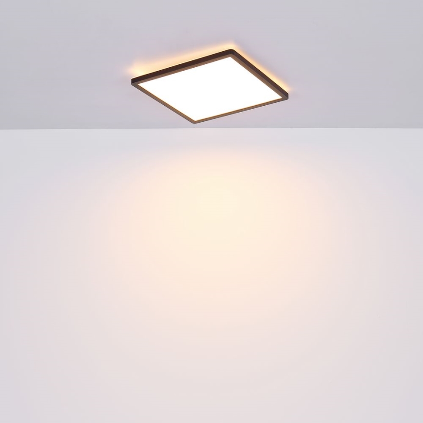 Globo - LED Aptumšojama vannas istabas griestu lampa LED/24W/230V 42x42 cm IP44 melna