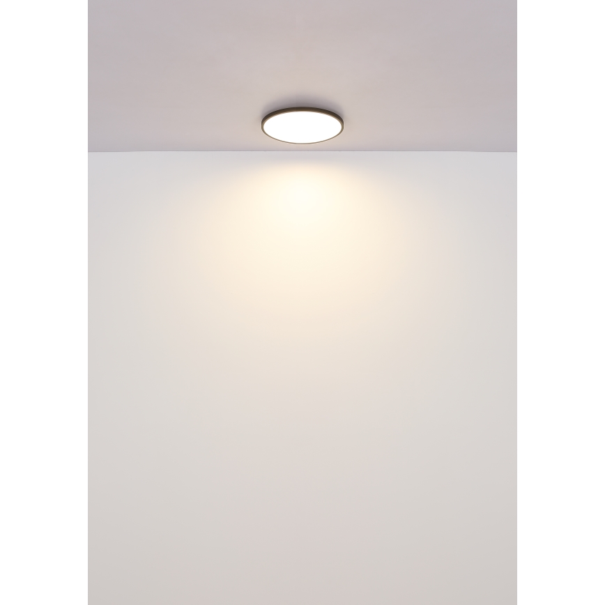 Globo - LED Griestu lampa LED/15W/230V 4000K d. 23 cm melna