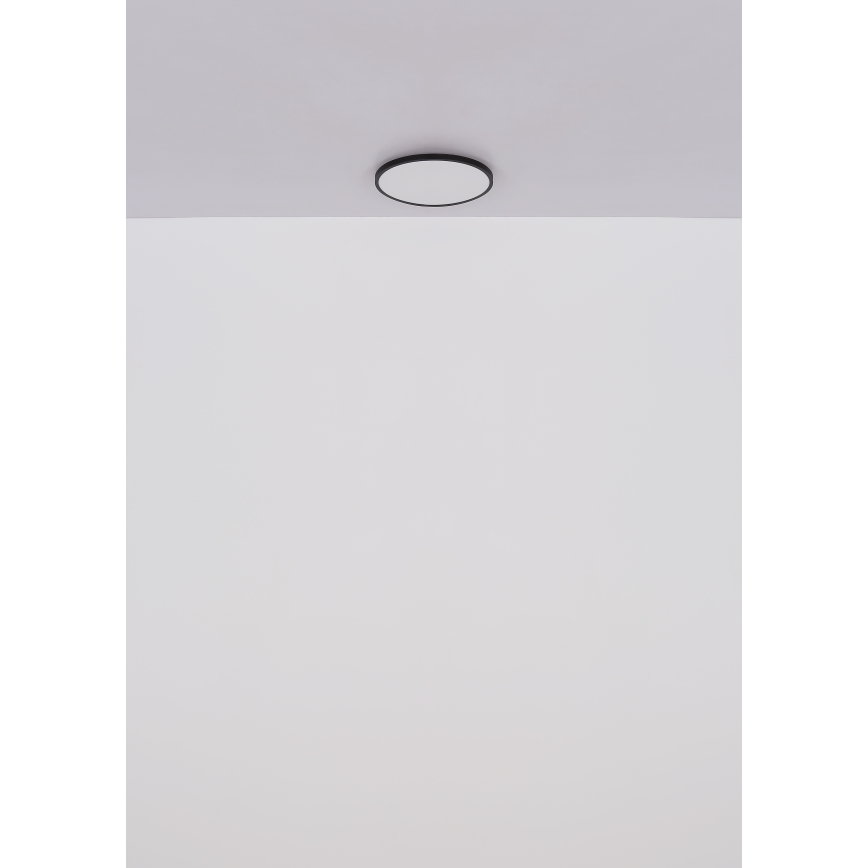 Globo - LED Griestu lampa LED/15W/230V 4000K d. 23 cm melna
