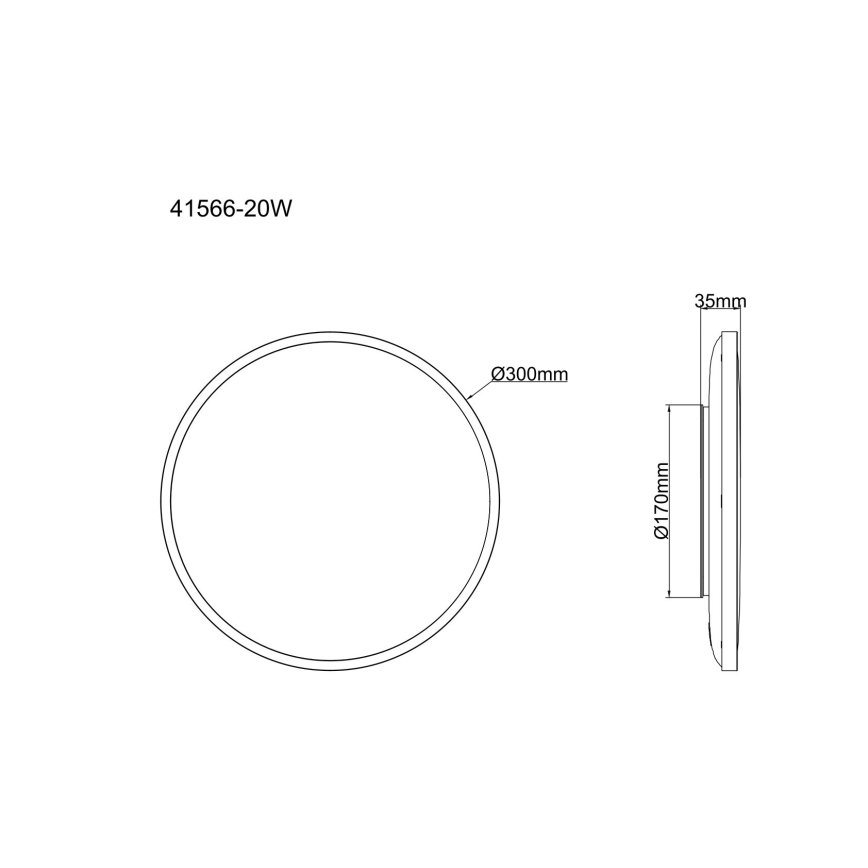 Globo - LED griestu gaismeklis LED/20W/230V 4000K Ø 30 cm balts