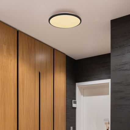 Globo - LED Griestu lampa LED/18W/230V 3000K d. 35 cm melna