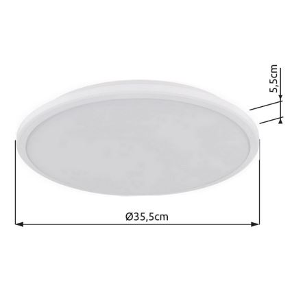 Globo - LED Griestu lampa LED/18W/230V 3000K d. 35 cm balta