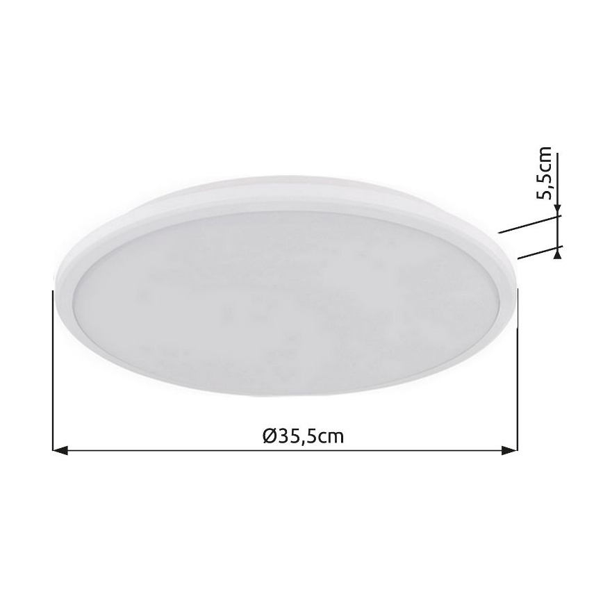Globo - LED Griestu lampa LED/18W/230V 3000K d. 35 cm balta