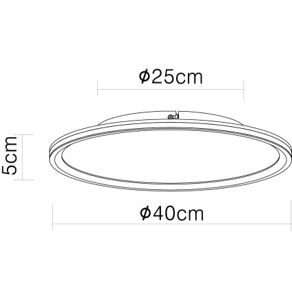 Globo - LED Griestu lampa LED/39W/230V d. 40 cm